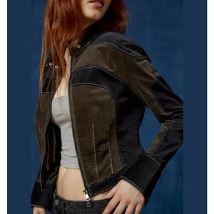 MAJOR ISO - BDG Terreto Cropped Racer Moto Jacket